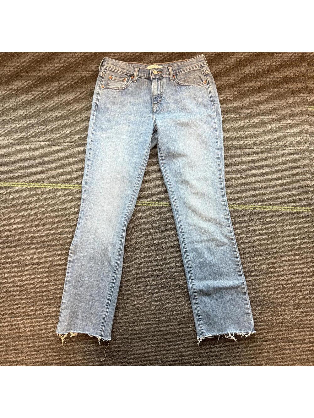 Vintage Levi's 505 Straight Leg Jeans Women's Size 6 Medium Light Wash Denim